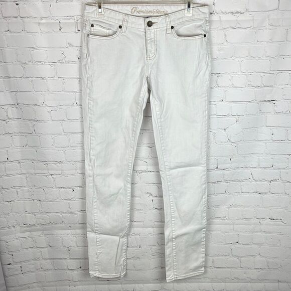 Gap Premium Skinny White Jeans Size 6 LONG - Picture 1 of 7